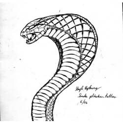 着色页: 眼镜蛇 (动物) #3370 - 免费可打印着色页