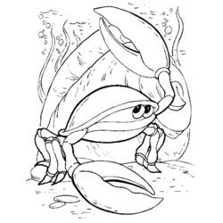 着色页: 螃蟹 (动物) #4626 - 免费可打印着色页