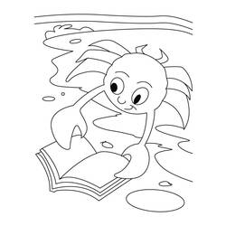 着色页: 螃蟹 (动物) #4769 - 免费可打印着色页