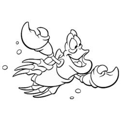 着色页: 螃蟹 (动物) #4775 - 免费可打印着色页