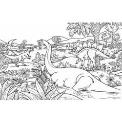 着色页: 恐龙 (动物) #5495 - 免费可打印着色页