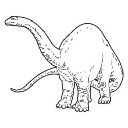 着色页: 恐龙 (动物) #5498 - 免费可打印着色页