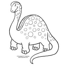 着色页: 恐龙 (动物) #5503 - 免费可打印着色页