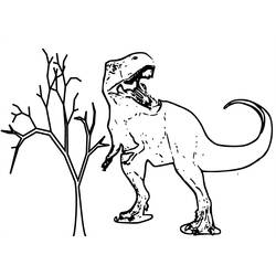 着色页: 恐龙 (动物) #5505 - 免费可打印着色页
