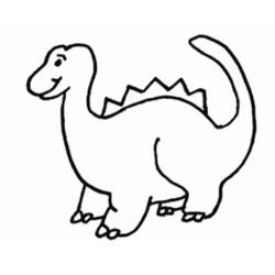 着色页: 恐龙 (动物) #5512 - 免费可打印着色页
