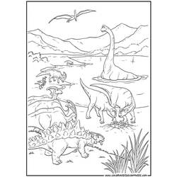 着色页: 恐龙 (动物) #5522 - 免费可打印着色页