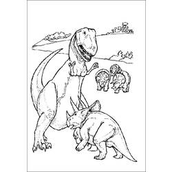 着色页: 恐龙 (动物) #5526 - 免费可打印着色页