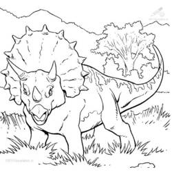 着色页: 恐龙 (动物) #5558 - 免费可打印着色页