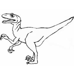 着色页: 恐龙 (动物) #5571 - 免费可打印着色页