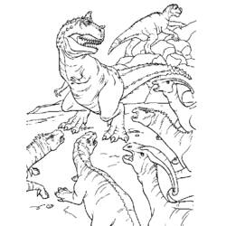 着色页: 恐龙 (动物) #5645 - 免费可打印着色页