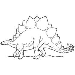 着色页: 恐龙 (动物) #5655 - 免费可打印着色页
