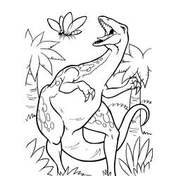 着色页: 恐龙 (动物) #5675 - 免费可打印着色页