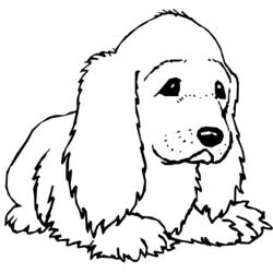 着色页: 狗 (动物) #6 - 免费可打印着色页