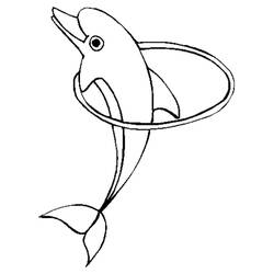 着色页: 海豚 (动物) #5171 - 免费可打印着色页