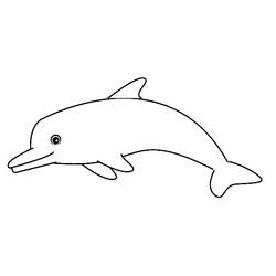 着色页: 海豚 (动物) #5197 - 免费可打印着色页