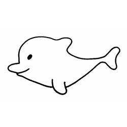 着色页: 海豚 (动物) #5250 - 免费可打印着色页