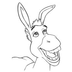 着色页: 驴 (动物) #547 - 免费可打印着色页