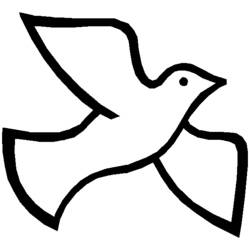 着色页: 鸽子 (动物) #3901 - 免费可打印着色页