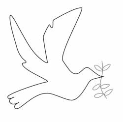 着色页: 鸽子 (动物) #3928 - 免费可打印着色页