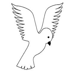 着色页: 鸽子 (动物) #3931 - 免费可打印着色页