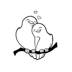 着色页: 鸽子 (动物) #3979 - 免费可打印着色页