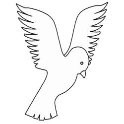 着色页: 鸽子 (动物) #3981 - 免费可打印着色页