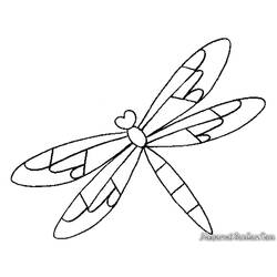 着色页: 蜻蜓 (动物) #9878 - 免费可打印着色页