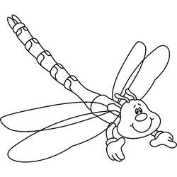 着色页: 蜻蜓 (动物) #9889 - 免费可打印着色页