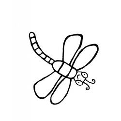 着色页: 蜻蜓 (动物) #9896 - 免费可打印着色页