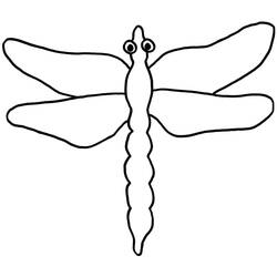着色页: 蜻蜓 (动物) #9921 - 免费可打印着色页