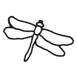 着色页: 蜻蜓 (动物) #9922 - 免费可打印着色页