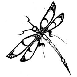 着色页: 蜻蜓 (动物) #9984 - 免费可打印着色页