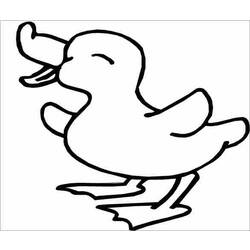 着色页: 鸭子 (动物) #1451 - 免费可打印着色页