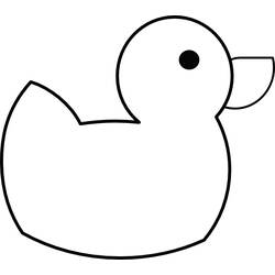 着色页: 鸭子 (动物) #1470 - 免费可打印着色页