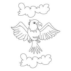 着色页: 鹰 (动物) #306 - 免费可打印着色页