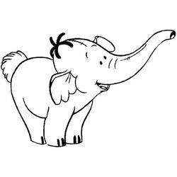 着色页: 大象 (动物) #6319 - 免费可打印着色页
