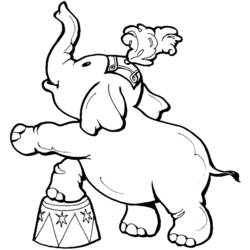 着色页: 大象 (动物) #6328 - 免费可打印着色页