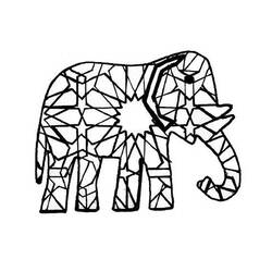 着色页: 大象 (动物) #6344 - 免费可打印着色页