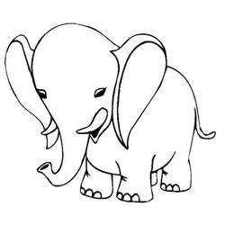 着色页: 大象 (动物) #6367 - 免费可打印着色页