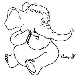 着色页: 大象 (动物) #6379 - 免费可打印着色页