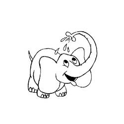 着色页: 大象 (动物) #6391 - 免费可打印着色页