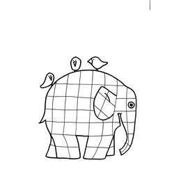 着色页: 大象 (动物) #6471 - 免费可打印着色页