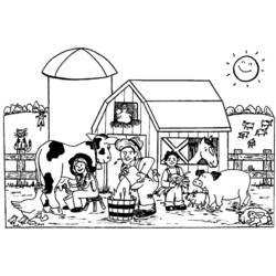 着色页: 农场动物 (动物) #21394 - 免费可打印着色页