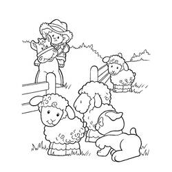 着色页: 农场动物 (动物) #21414 - 免费可打印着色页