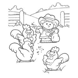 着色页: 农场动物 (动物) #21450 - 免费可打印着色页