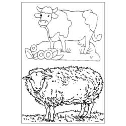 着色页: 农场动物 (动物) #21629 - 免费可打印着色页