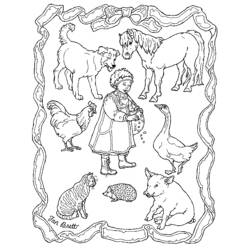 着色页: 农场动物 (动物) #21651 - 免费可打印着色页