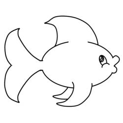 着色页: 鱼 (动物) #17037 - 免费可打印着色页
