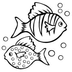 着色页: 鱼 (动物) #17041 - 免费可打印着色页