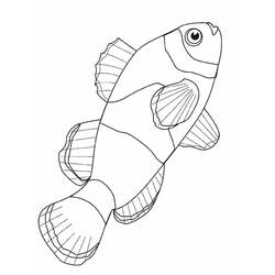 着色页: 鱼 (动物) #17045 - 免费可打印着色页